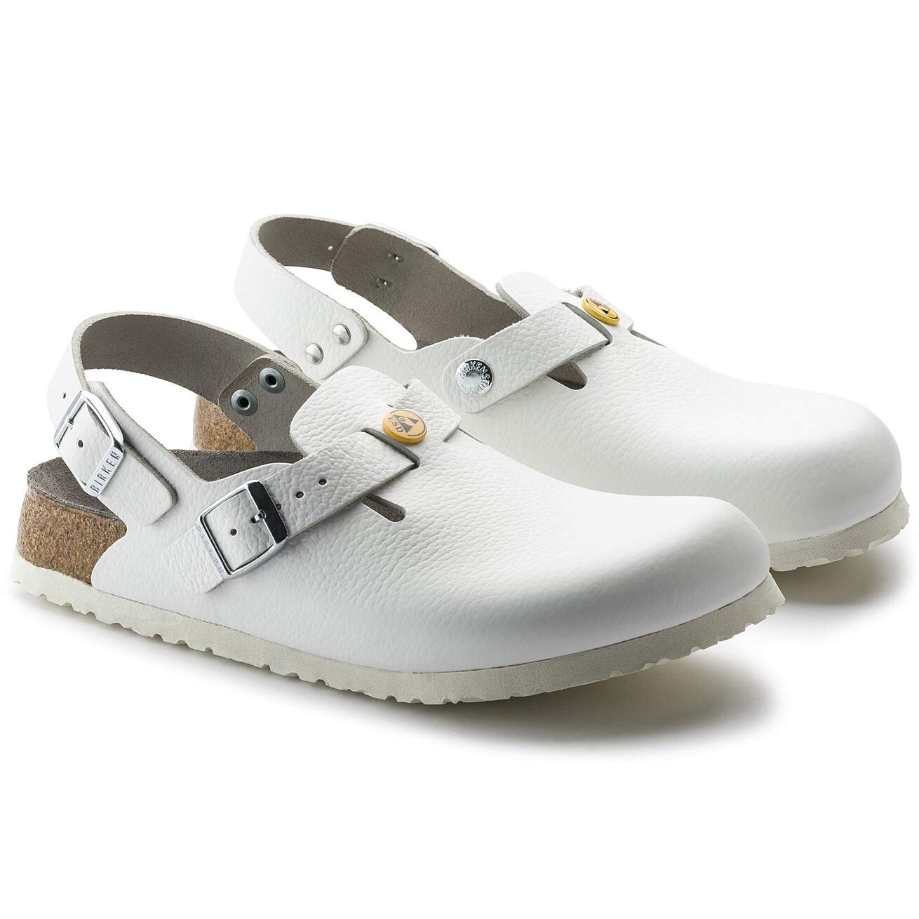 Birkenstock Professional Tokio ESD Natural Leather Hospitality Work Clogs - SecureHeights