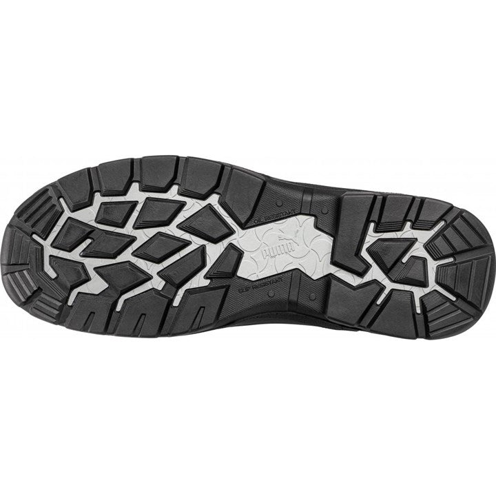 PUMA Safety SCUFF CAPS EVO CASCADES MID S3 Greased Full-Grain Leather Safety Boots - Black/Grey
