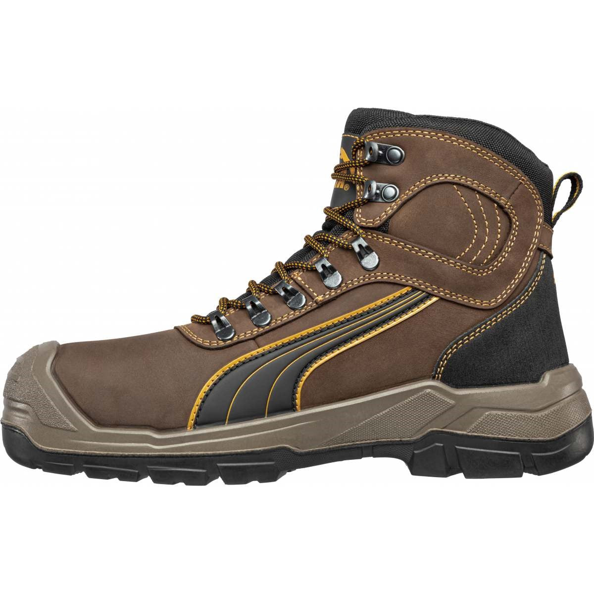 PUMA Safety SCUFF CAPS EVO SIERRA NEVADA MID S7S Greased Full-Grain Leather Safety Boots - Brown