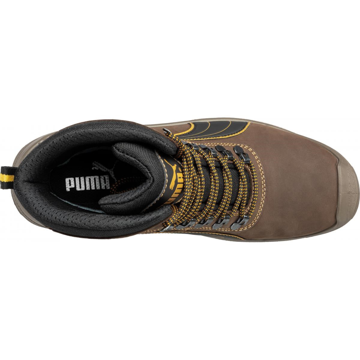 PUMA Safety SCUFF CAPS EVO SIERRA NEVADA MID S7S Greased Full-Grain Leather Safety Boots - Brown