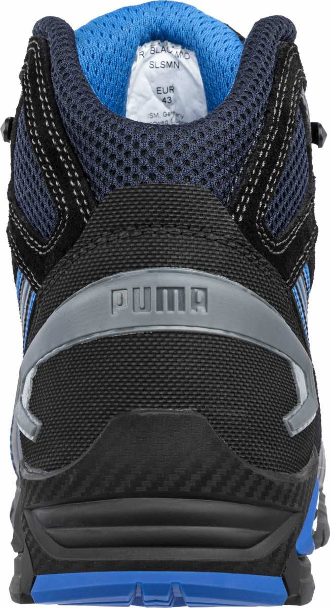 PUMA Safety METRO PROTECT RIO MID S3L Leather Safety Boots - Black/Blue