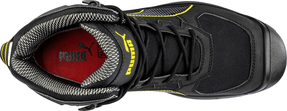 PUMA Safety HEAVY DUTY ROCK HD CTX MID S7S Synthetic Safety Boots - Black/Yellow