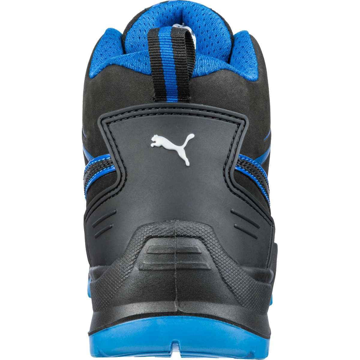 PUMA Safety TECHNICS LINE KRYPTON MID S3 ESD Oiled Nubuck Leather Safety Boots - Black/Blue