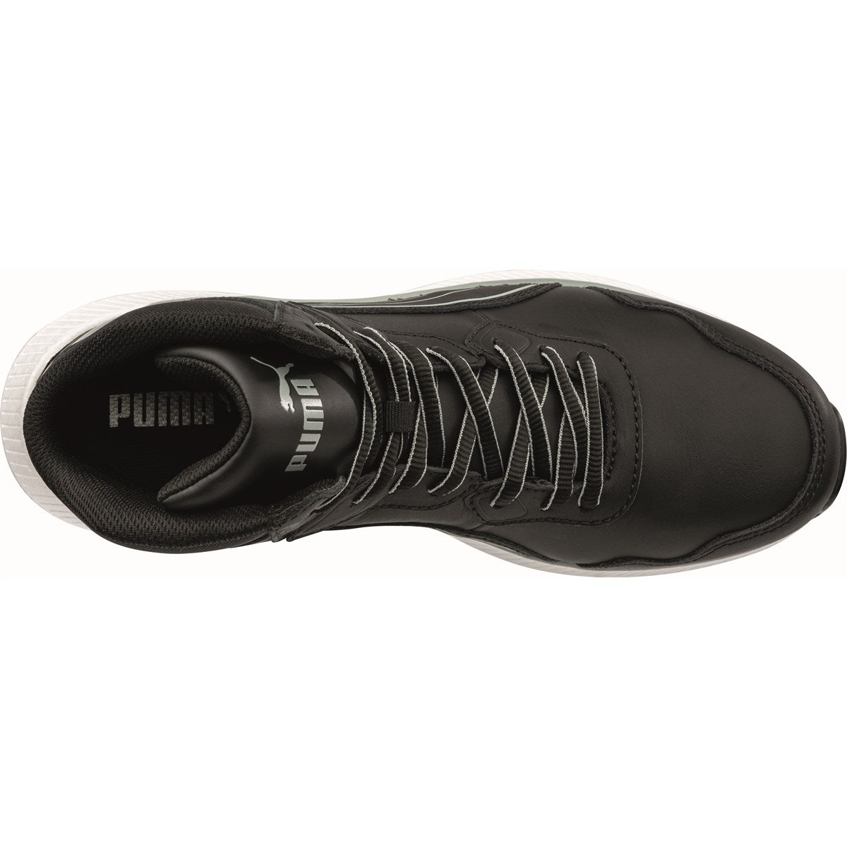PUMA Safety MOTION PWR ZOOM MID S3S ESD Leather Safety Boots - Black/White