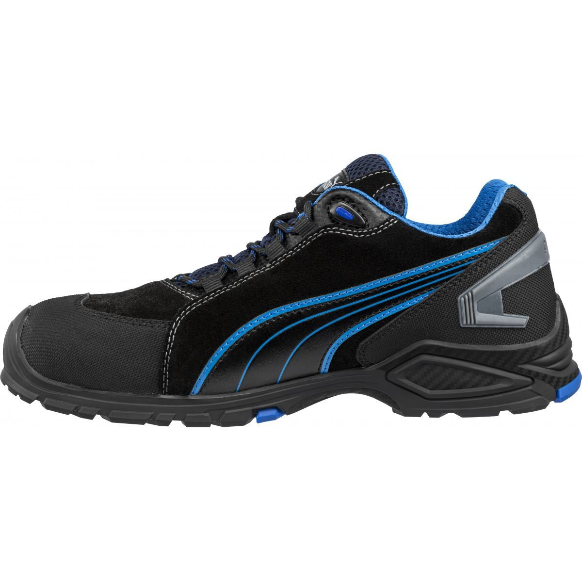PUMA Safety METRO PROTECT RIO LOW S3 Leather Safety Trainers - Black/Blue