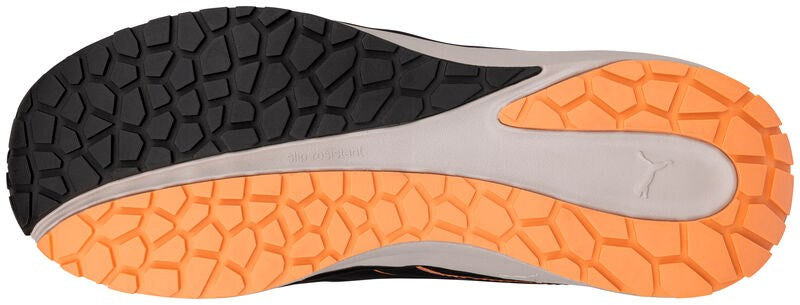 PUMA Safety MOTION WNS STEPPER LOW S3S ESD Microfibre Safety Trainers - Black/Orange