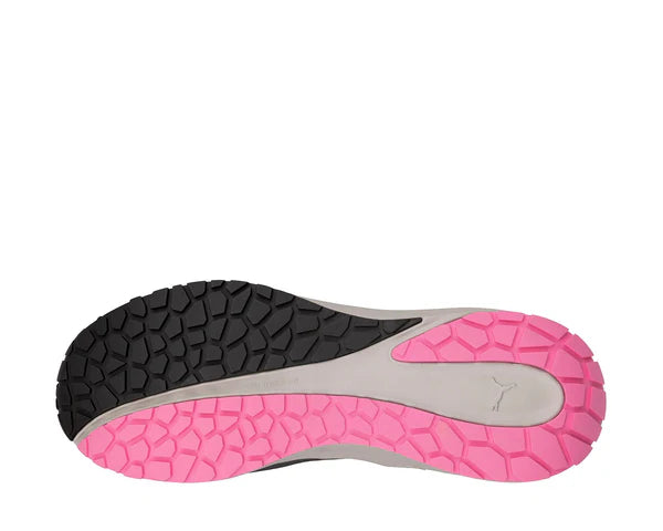 PUMA Safety MOTION WNS CELERITY KNIT LOW S1PS ESD Safety Knit Safety Trainers - Grey/Pink