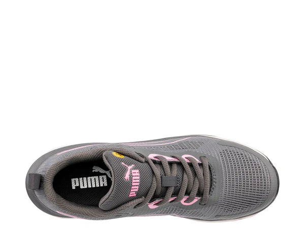 PUMA Safety MOTION WNS CELERITY KNIT LOW S1PS ESD Safety Knit Safety Trainers - Grey/Pink