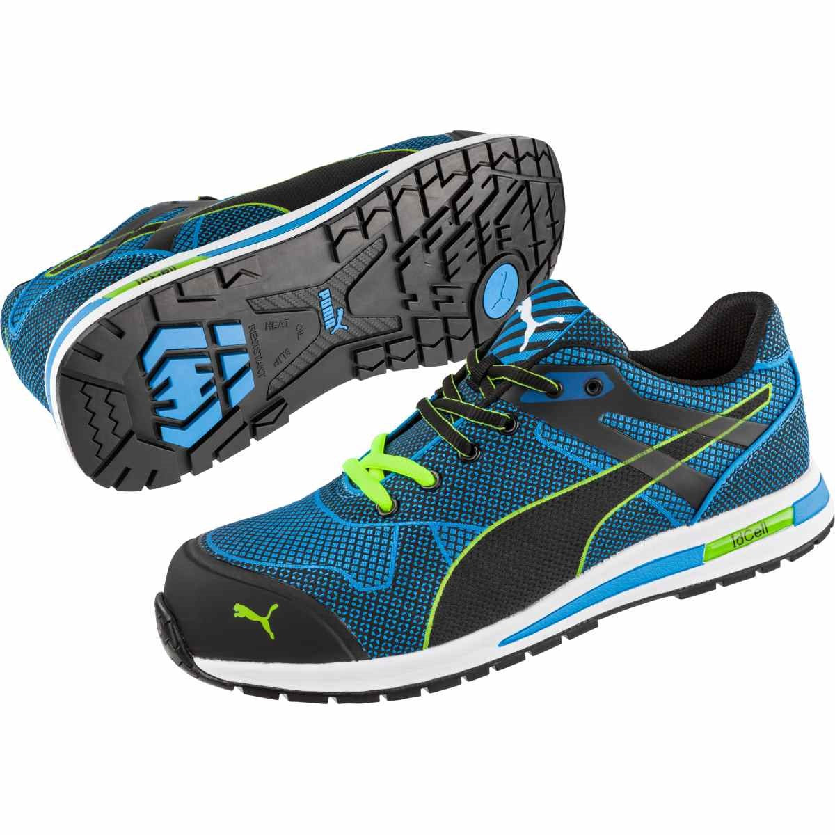 PUMA Safety URBAN PROTECT BLAZE KNIT LOW S1P Safety Knit Safety Trainers - Blue