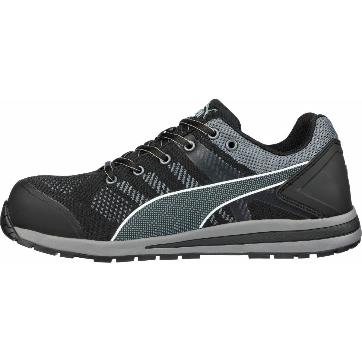 PUMA Safety URBAN PROTECT ELEVATE KNIT LOW S1P ESD Safety Knit Safety Trainers - Black/Grey