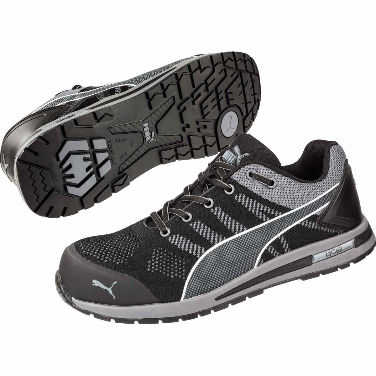 PUMA Safety URBAN PROTECT ELEVATE KNIT LOW S1P ESD Safety Knit Safety Trainers - Black/Grey