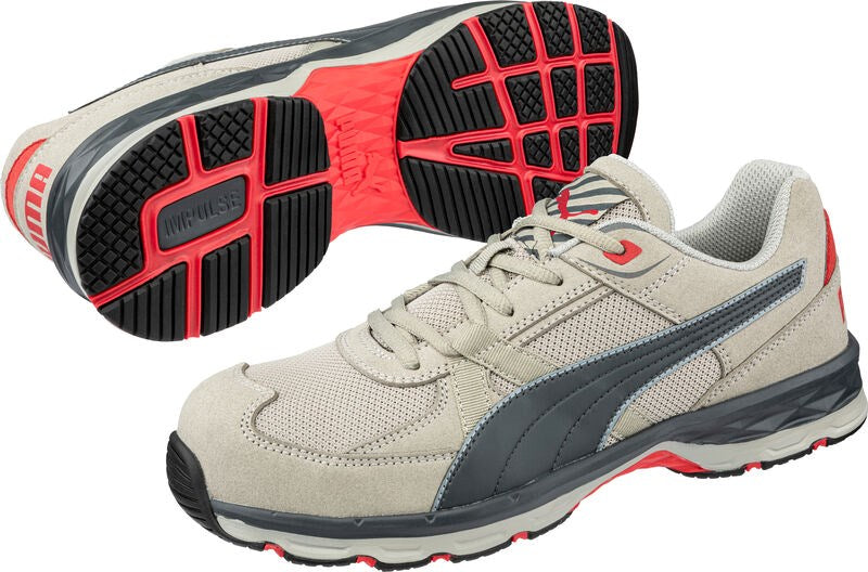 PUMA Safety MOTION PROTECT VANTI LOW S1PS ESD Textile Safety Trainers - Grey