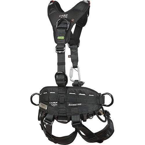 CAMP Safety ACCESS XT BLACK Full Body Suspension Harness 266203 - SecureHeights