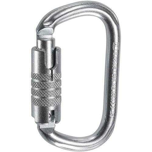 CAMP Safety ANSI OVAL 3LOCK High Strength Triple Lock Steel Carabiner 2146 - SecureHeights