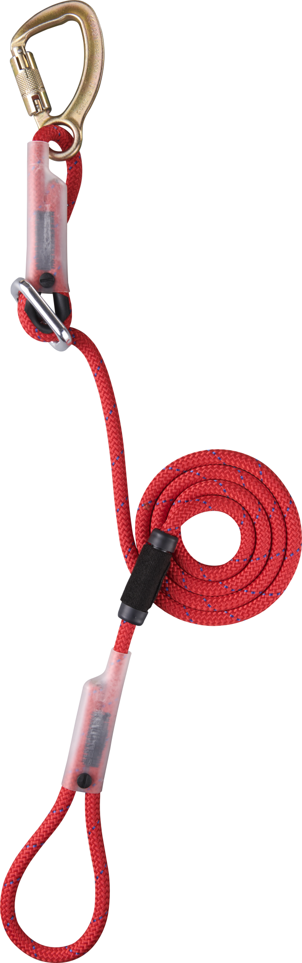 Skylotec ATLAS SK12 Adjustable Single Leg Rope Lanyard with One KOBRA TRI Carabiner 1.5m-2m - SecureHeights