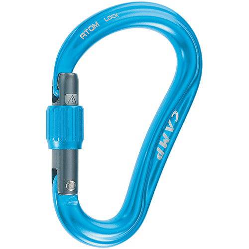 CAMP Safety ATOM LOCK D-Shape Screwgate Aluminium Carabiner - SecureHeights