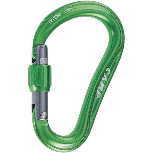 CAMP Safety ATOM LOCK D-Shape Screwgate Aluminium Carabiner - SecureHeights