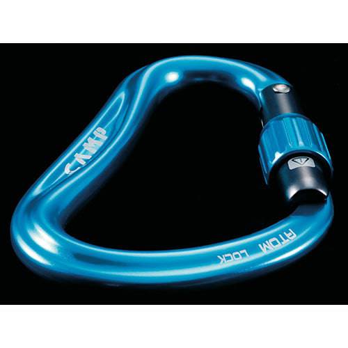 CAMP Safety ATOM LOCK D-Shape Screwgate Aluminium Carabiner - SecureHeights