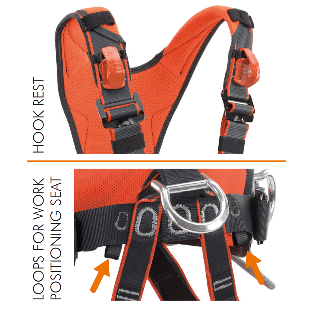 Climbing Technology AXESS QR ASCENDER Positioning and Rope Access Harness Kit - SecureHeights