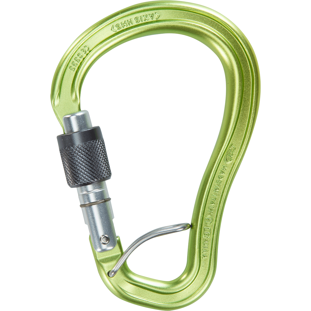 Climbing Technology AXIS HMS SGL Light-Alloy Screwgate Carabiner 2C3850LZZB - SecureHeights