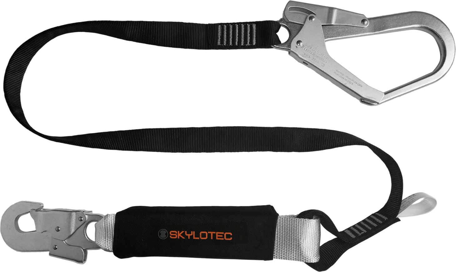 Skylotec BFD BAND Single Leg Lanyard with Snap Hook and Scaffold Hook 1m-2m - SecureHeights