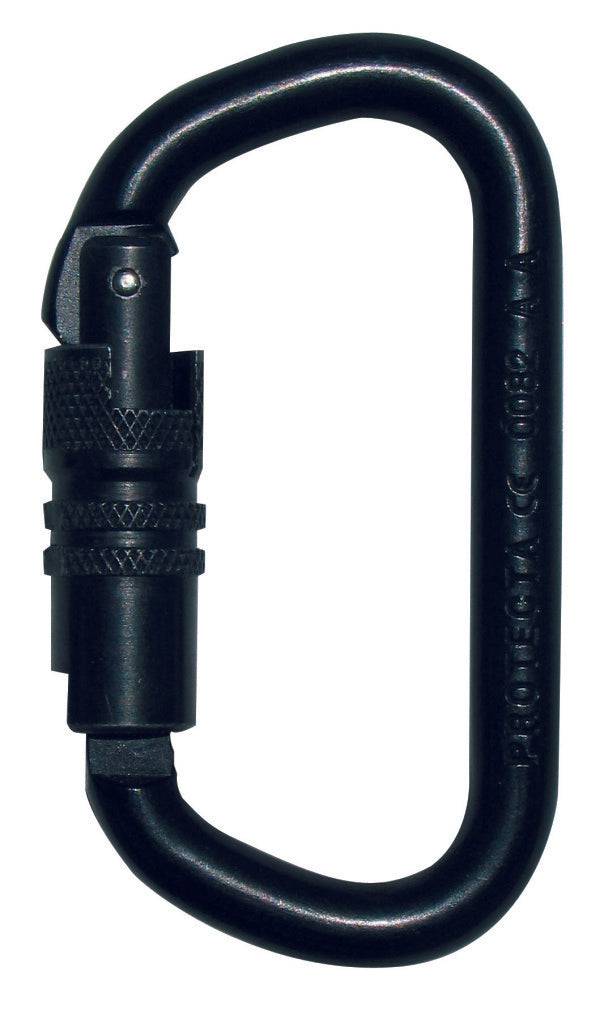 3M Protecta Black Aluminium Twist Lock Carabiner AJ521 - SecureHeights