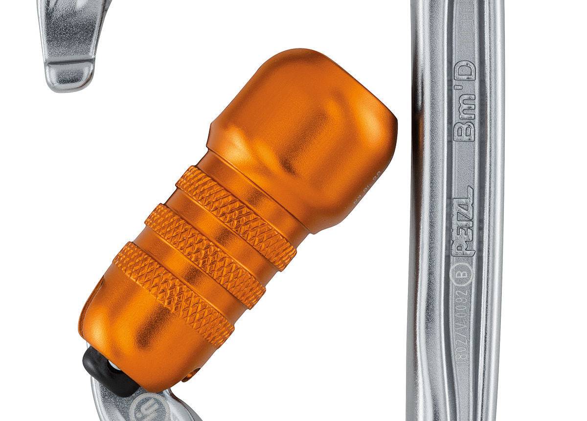 Petzl Bm'D Lightweight High Strength Asymmetrical Aluminium Triact Lock Carabiner - SecureHeights