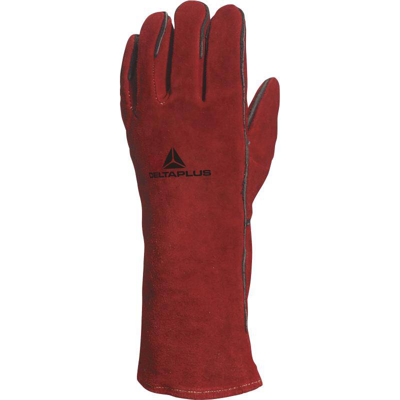 DeltaPlus CA615K Kevlar Sewn Heat Resistant Leather Hide Welders Gloves (5 Pairs) - SecureHeights