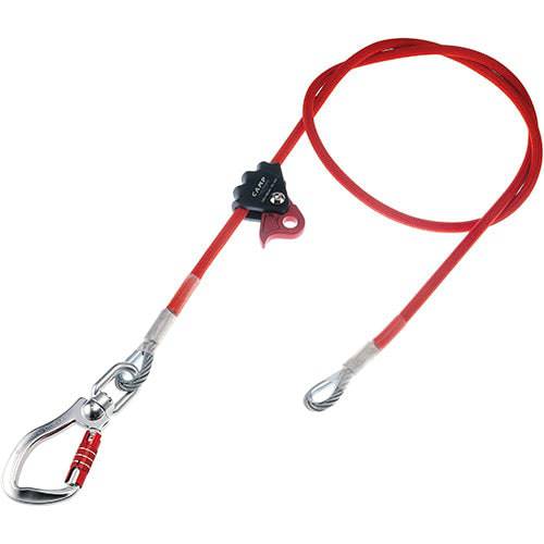 CAMP Safety CABLE ADJUSTER Work Positioning Adjustable Steel Lanyard with 23mm Aluminium Swivel Hook - SecureHeights