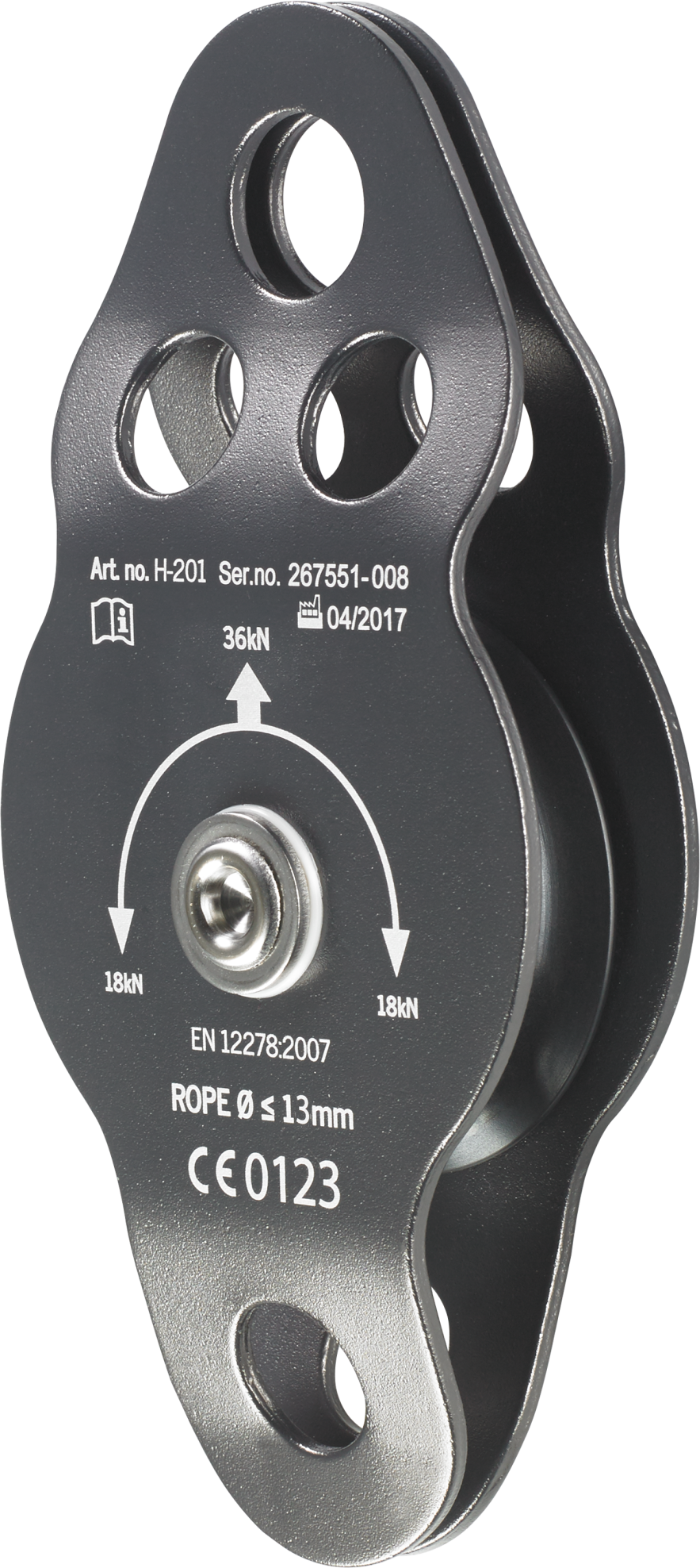 Skylotec CASTOR Aluminium Rope Pulley H-201 - SecureHeights