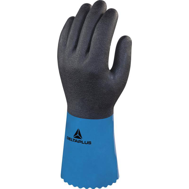 DeltaPlus CHEMSAFE PLUS VV836 PVC/Nitrile Coated Hand 30cm Safety Gloves (5 Pairs) - SecureHeights