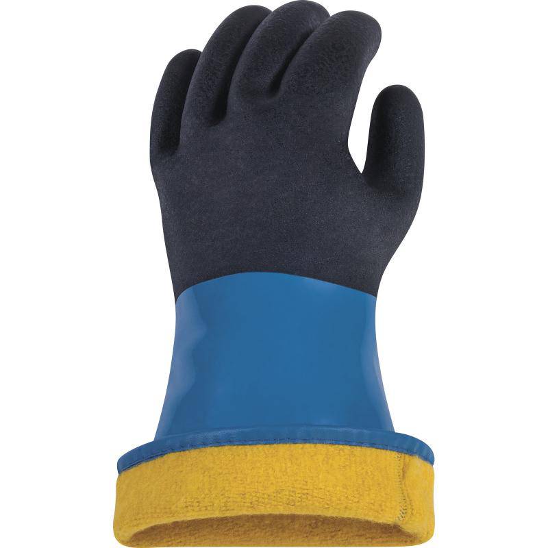 DeltaPlus CHEMSAFE PLUS WINTER VV837 PVC/Nitrile Coated Hand 30cm Safety Gloves (3 Pairs) - SecureHeights