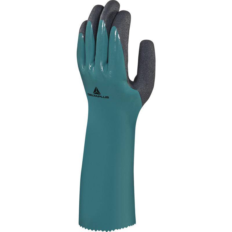 DeltaPlus CHEMSAFE VV835 Foam Nitrile Coated Palm 35cm Safety Gloves (5 Pairs) - SecureHeights