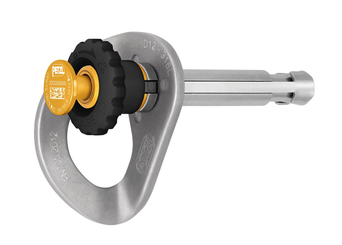 Petzl COEUR PULSE 12mm Removable Stainless Steel Anchor with Locking Function G037BA00 - SecureHeights