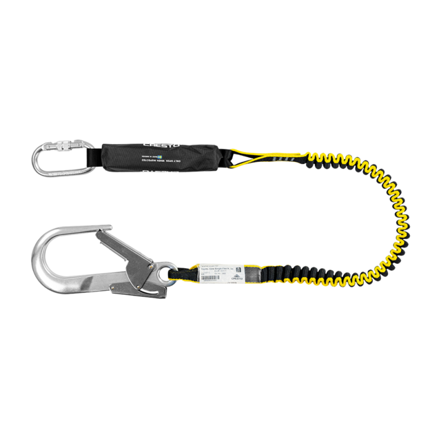 Cresto Safety CORE SINGLE-FLEX 1.8m Single Leg Fall Arrest Lanyard with 60mm Hook H 1507