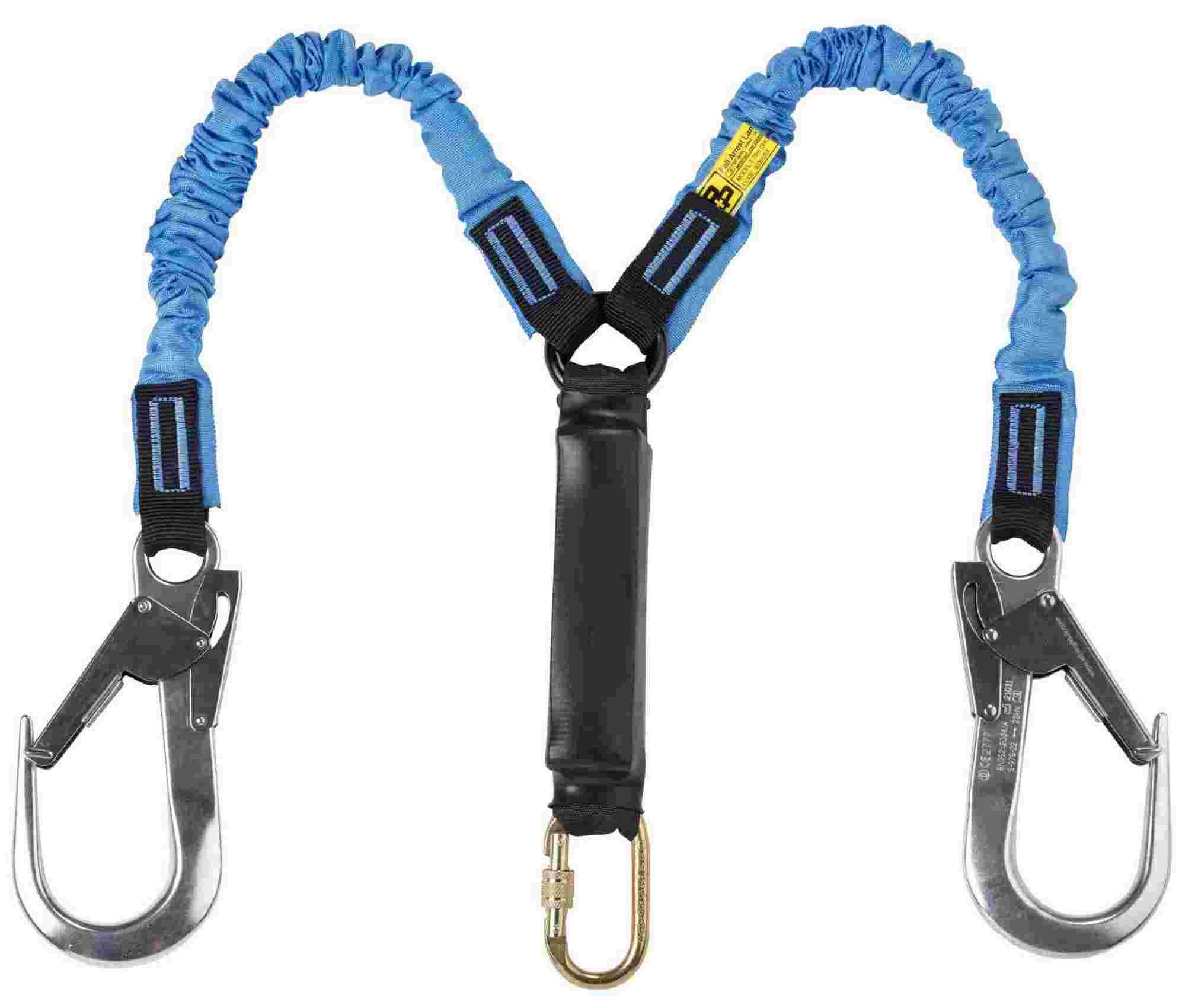 P+P Safety Chunkie 1.75m Twin Leg Stretch Lanyard 90306/01 - SecureHeights