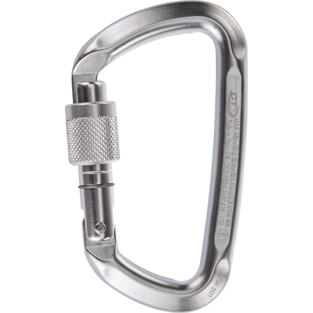 Climbing Technology D-SHAPE SG Light-Alloy Screwgate Carabiner - SecureHeights