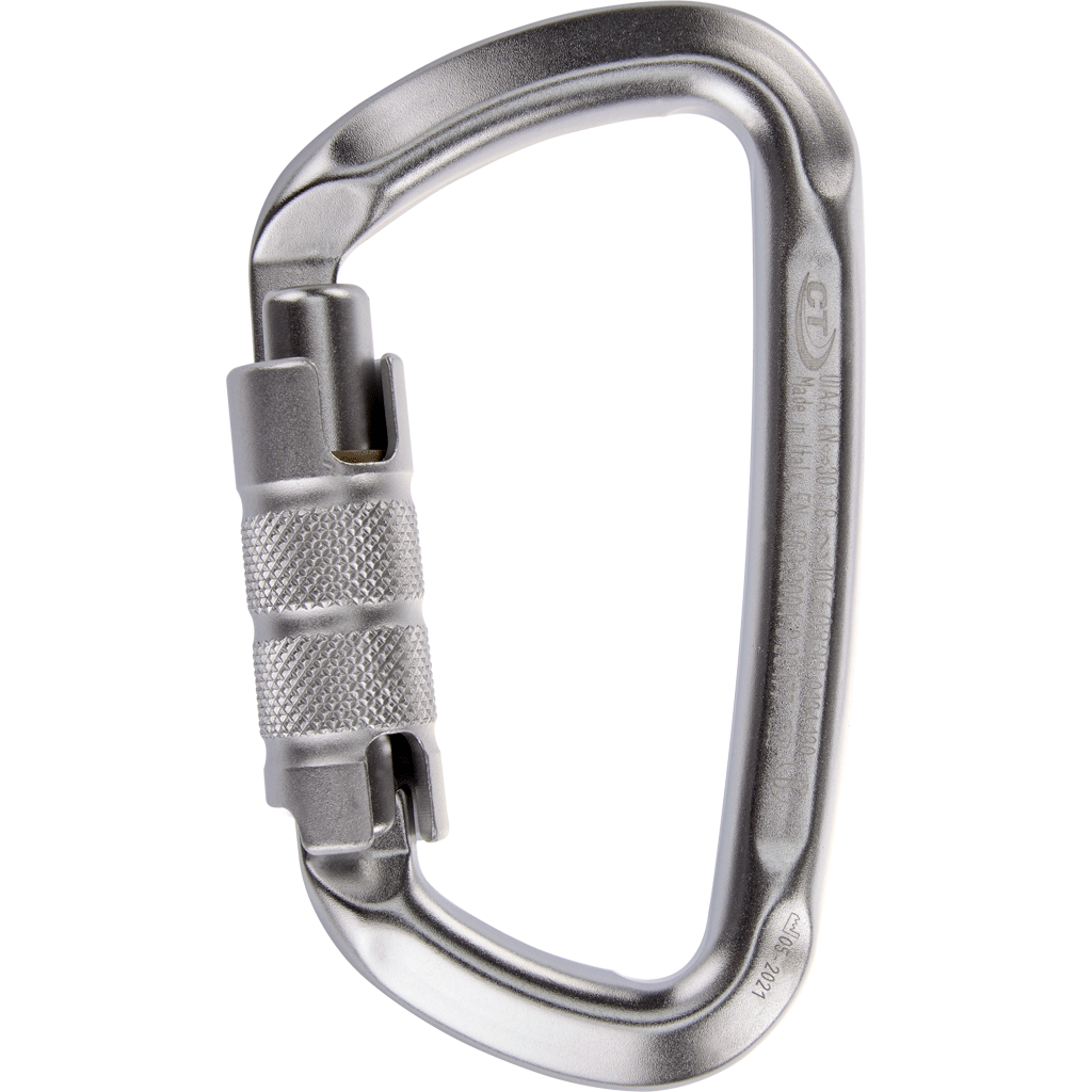 Climbing Technology D-SHAPE TG Light-Alloy Triple Twist-Lock Carabiner - SecureHeights