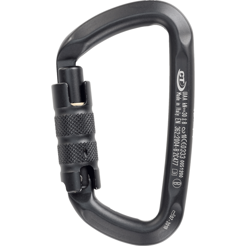 Climbing Technology D-SHAPE TG Light-Alloy Triple Twist-Lock Carabiner - SecureHeights