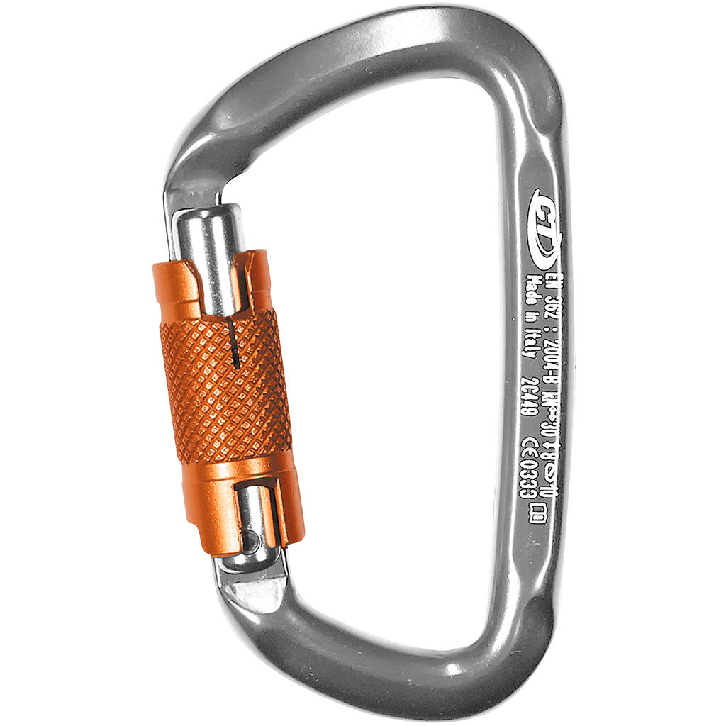 Climbing Technology D-SHAPE WG Light-Alloy Twist-Lock Carabiner 2C44900ZPE - SecureHeights