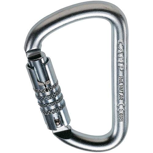 CAMP Safety D PRO 3LOCK High Strength Triple Lock Steel Carabiner 187702 - SecureHeights