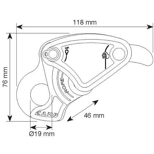 CAMP Safety DRUID PRO Lightweight Compact Auto Braking Descender - SecureHeights