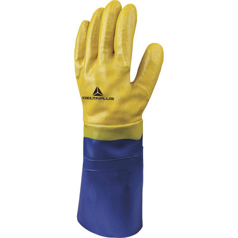 DeltaPlus EOS OBM VV911 Nitrile 40cm Safety Gloves (3 Pairs) - SecureHeights
