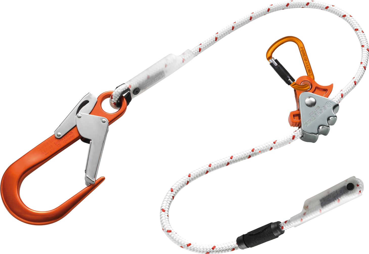 Skylotec ERGOGRIP SK12 2m Single Leg Work Positioning Lanyard with Scaffold Hook L-0277-2 - SecureHeights
