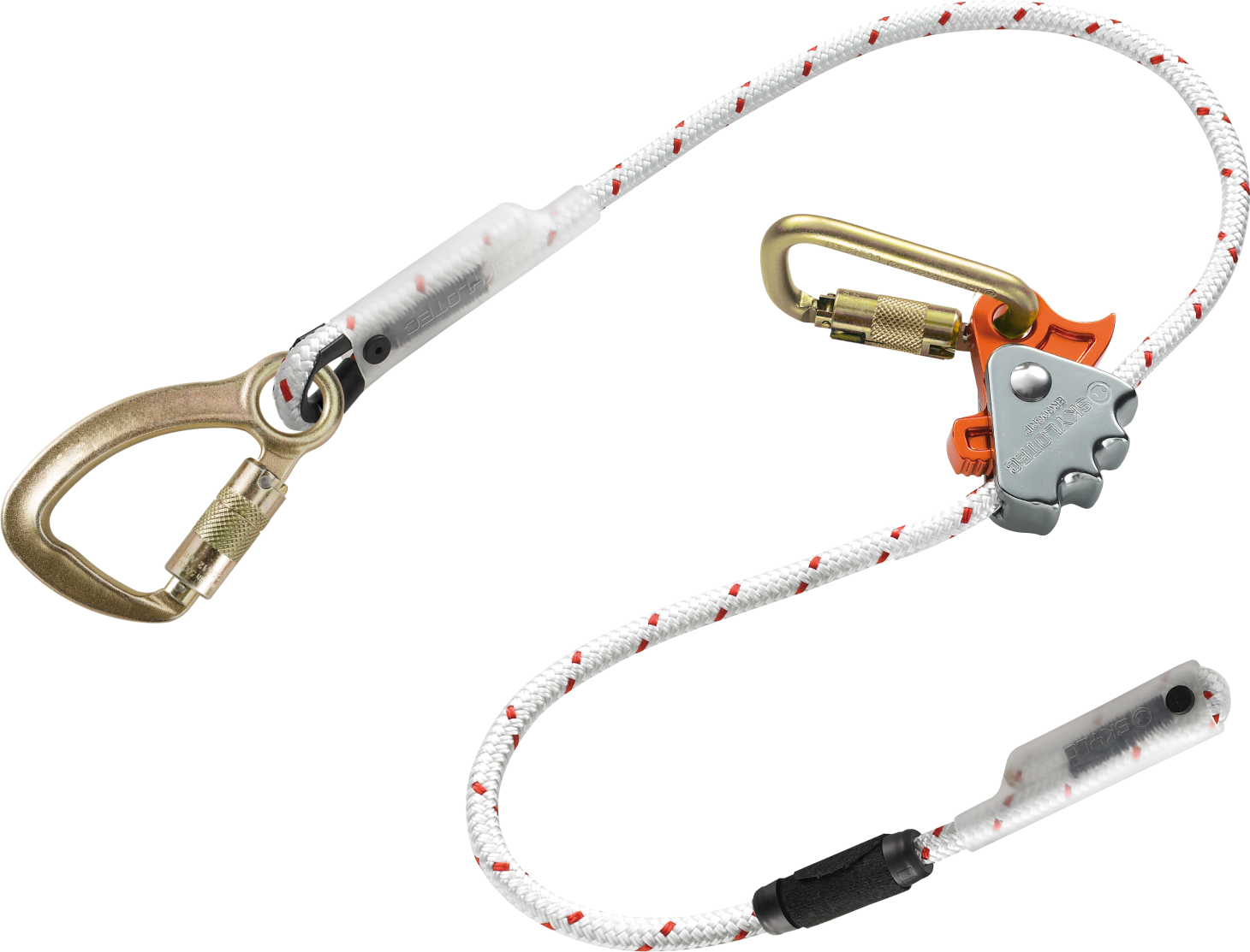 Skylotec ERGOGRIP SK12 Single Leg Work Positioning Lanyard with Carabiner 1.5m-2m - SecureHeights