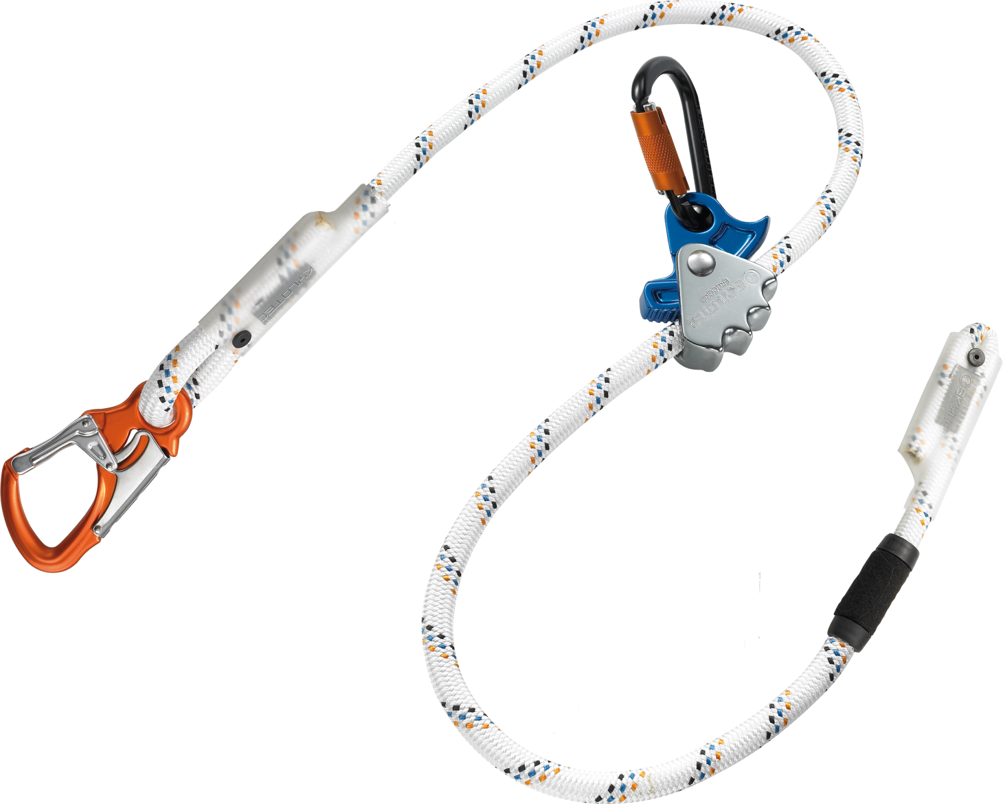 Skylotec ERGOGRIP SK16 Single Leg Work Positioning Lanyard with 25mm Snap Hook 1.5m-5m - SecureHeights