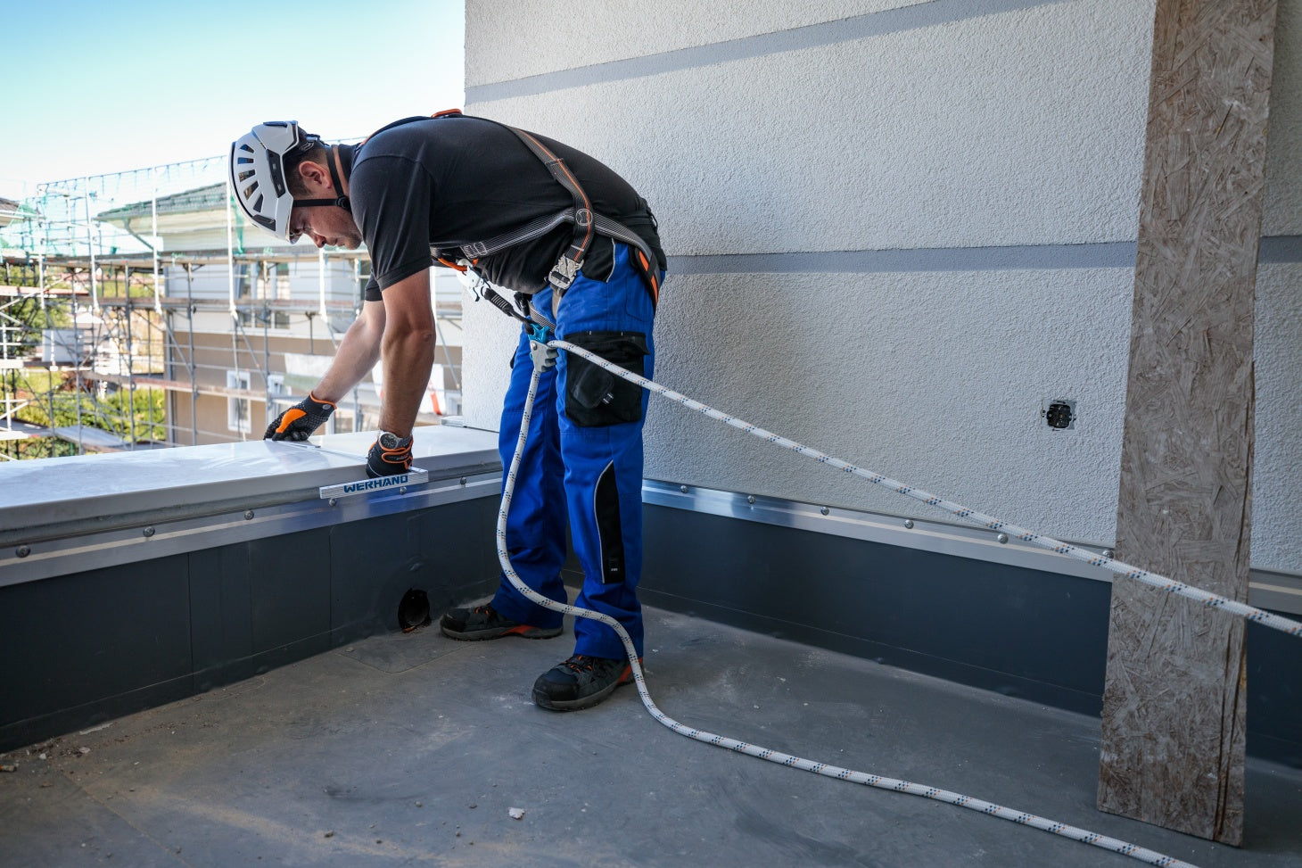 Skylotec ERGOGRIP SK16 Single Leg Work Positioning Lanyard with 22mm Carabiner 2m-10m - SecureHeights