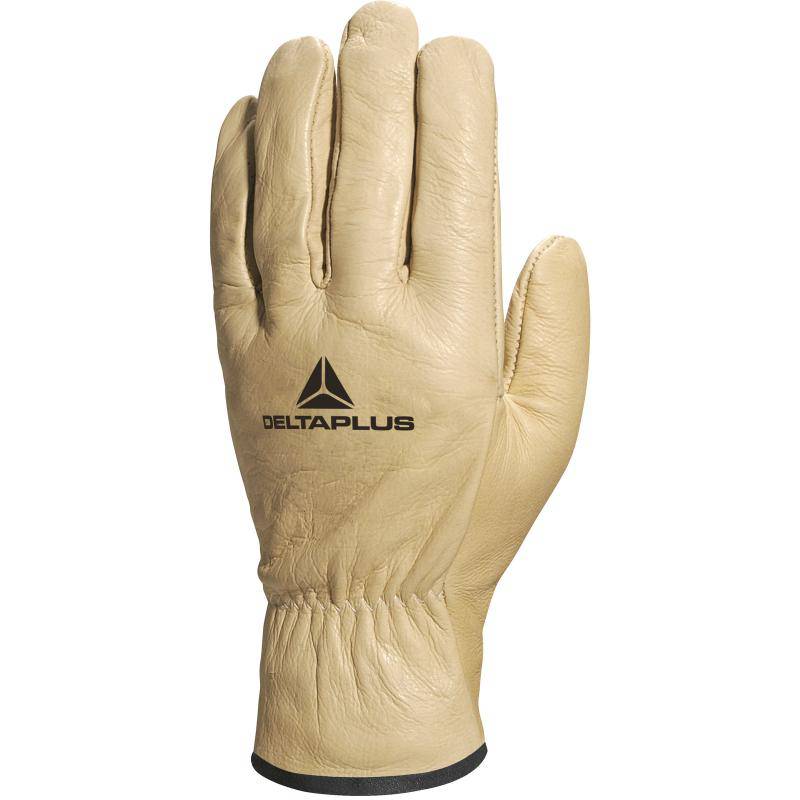 DeltaPlus FB149 Cowhide Full Grain Leather Safety Gloves (5 Pairs) - SecureHeights