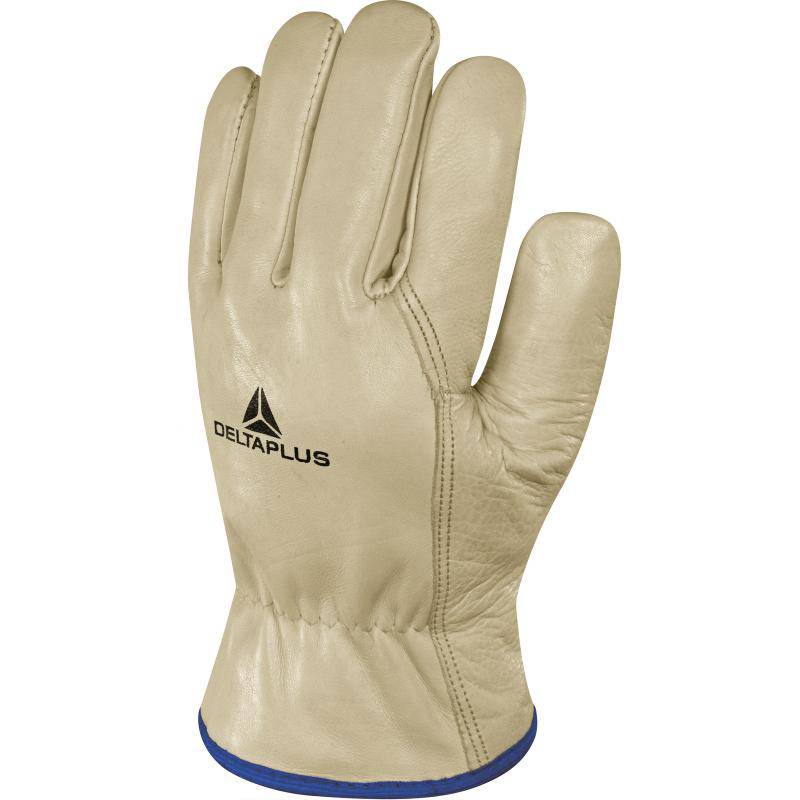 DeltaPlus FBF50 3M Thinsulate Lined Cowhide Full Grain Leather Safety Gloves (3 Pairs) - SecureHeights