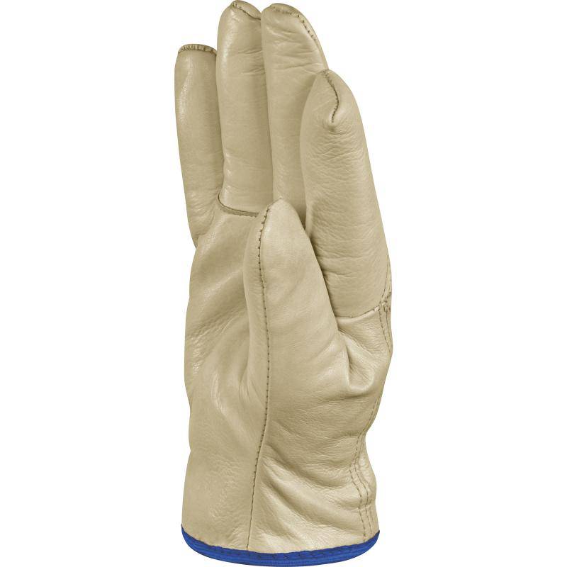 DeltaPlus FBF50 3M Thinsulate Lined Cowhide Full Grain Leather Safety Gloves (3 Pairs) - SecureHeights